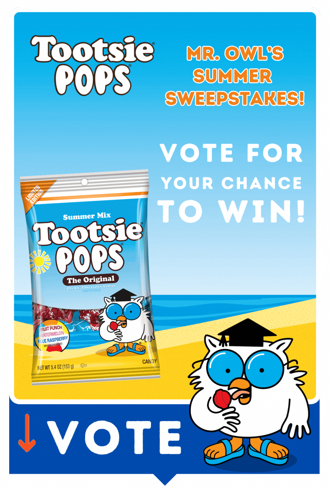Tootsie Pops ® Flavor Vote Sweepstakes