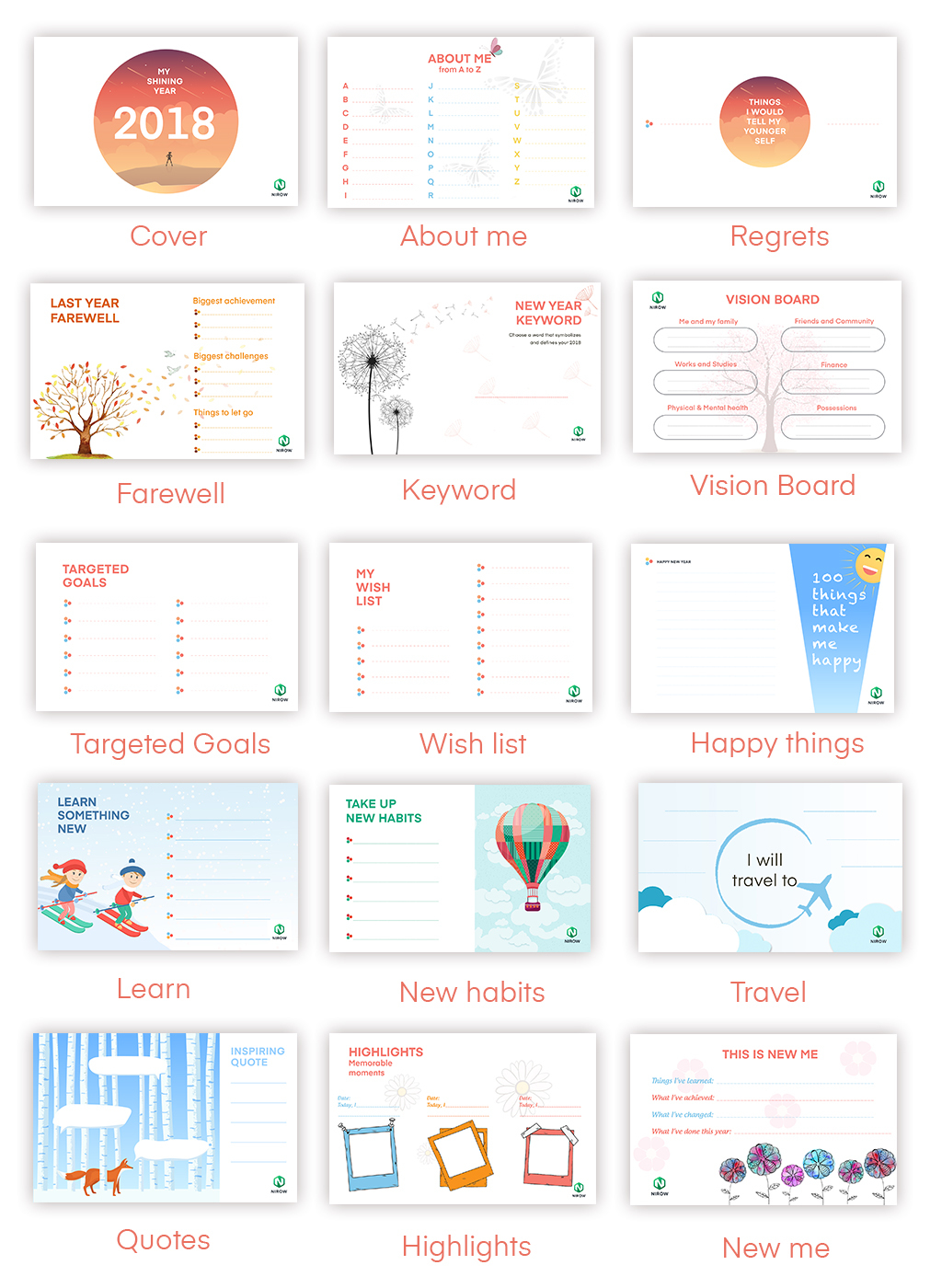 Giveaway 2018 Vision Board Printable | Create Your Own Contests at