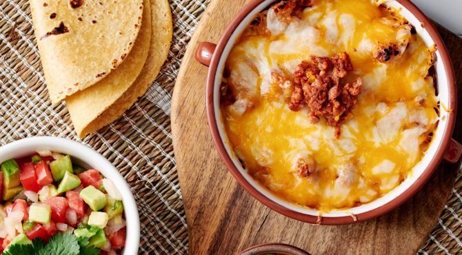 Choriqueso with Homemade Flour Tortillas