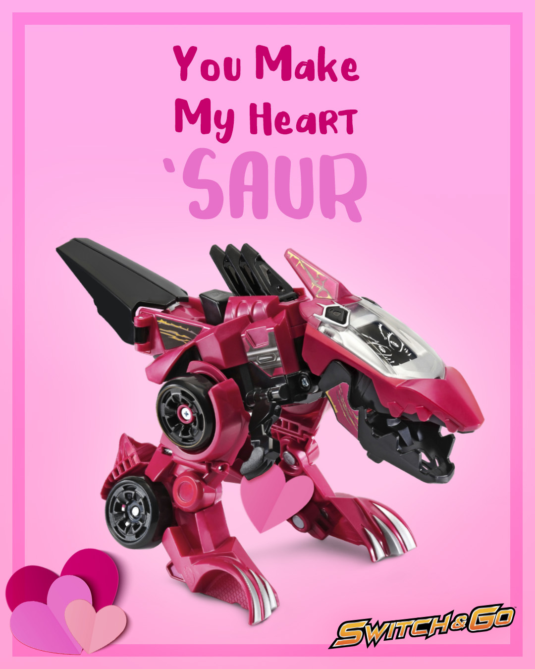 Switch & Go Dino Valentines