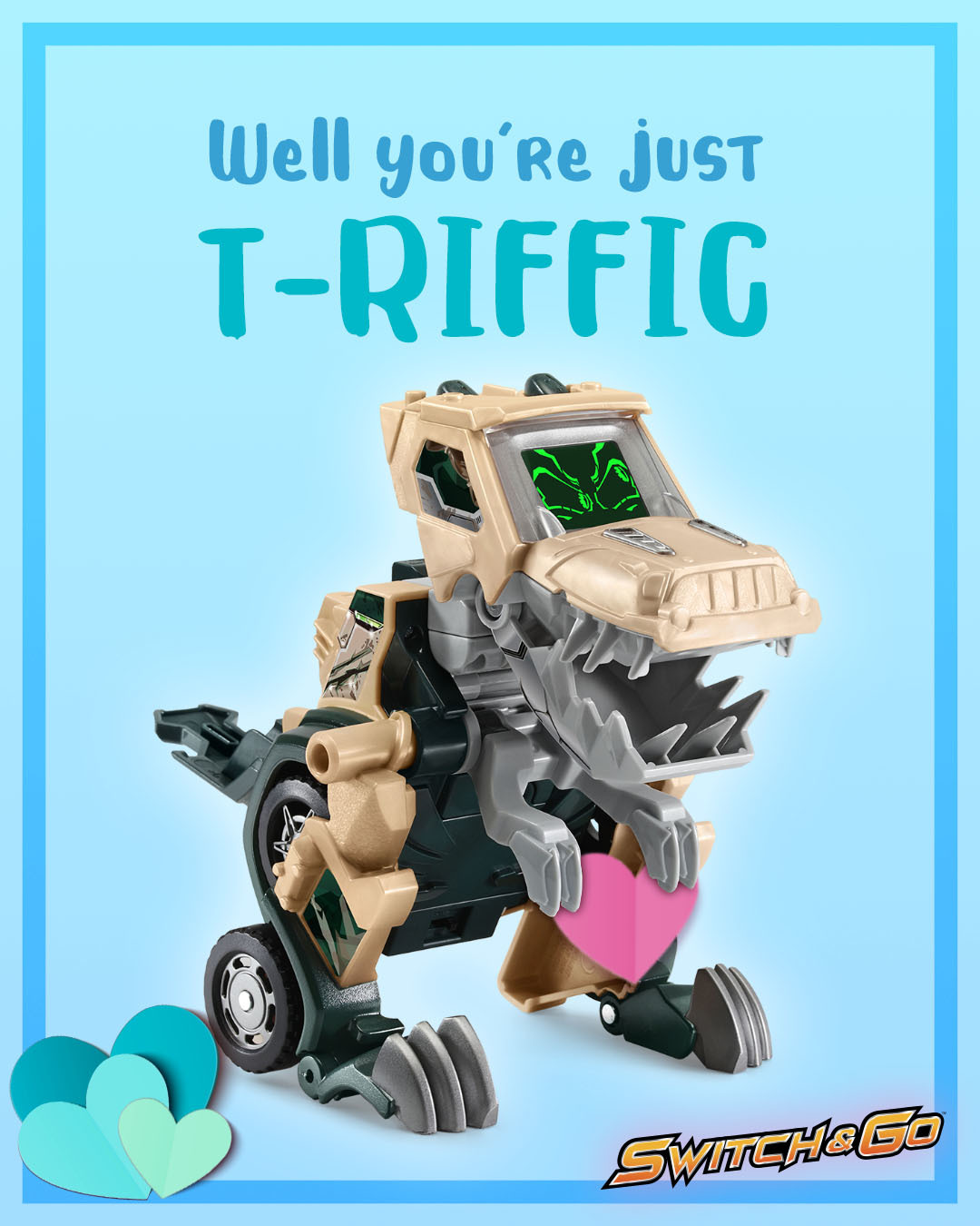 Switch & Go Dino Valentines