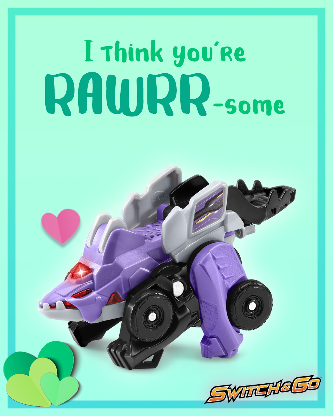 Switch & Go Dino Valentines